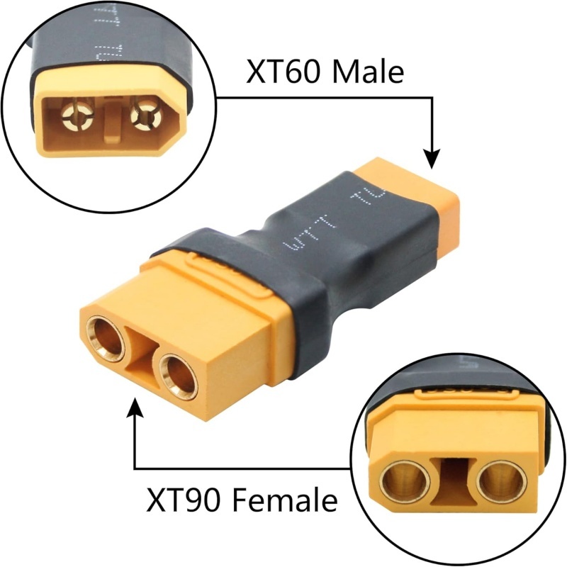 2Pcs/Lot XT90 Male Female to X - Drone Charger recension och pris