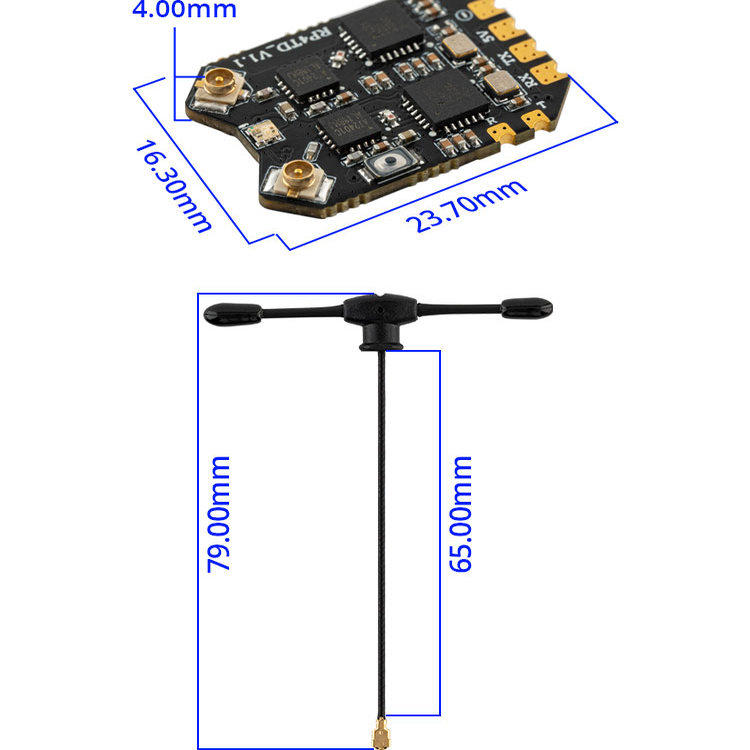 RadioMaster RP4TD ExpressLRS 2 - Drone Compass recension och pris